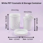 Small Round Plastic Jar – Multipurpose Storage