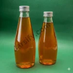 250ml Clear Glass Milk Bottle with Screw Metal Cap for Dairy