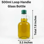 500ml Large Glass Bottle with Handle for Juices and Vinegar - Jarsify 1
