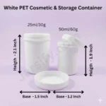 Small Round Plastic Jar – Multipurpose Storage