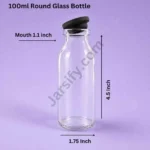 100ml Round Glass Bottle