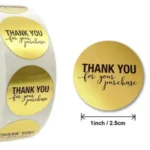 Premium Thank You Packaging Stickers
