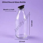 250ml Round Glass Bottle